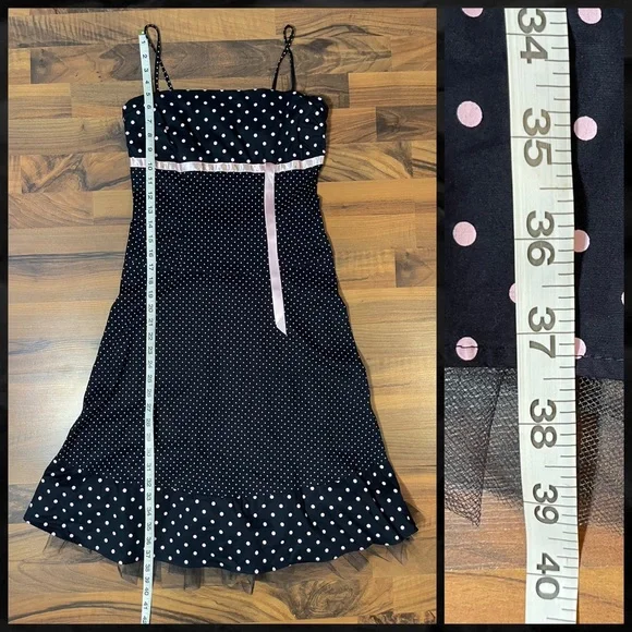 • Pulse | Y2K Polka Dot A-Line Dress | Size XS • - Picture 9 of 9